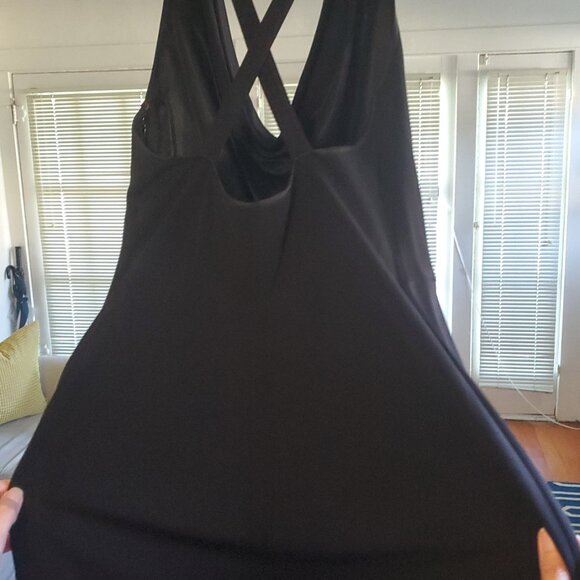 Vintage 90s Cowl Neck Black Gown - Rimini by Shaw - Picture 2 of 5